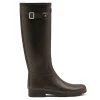 Rain Boots-Hunter Rain Boots Refined Tall Brown Bolt