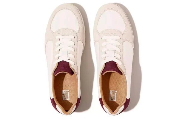 Sneakers-Fitflop Sneakers Rally Leather Suede Panel